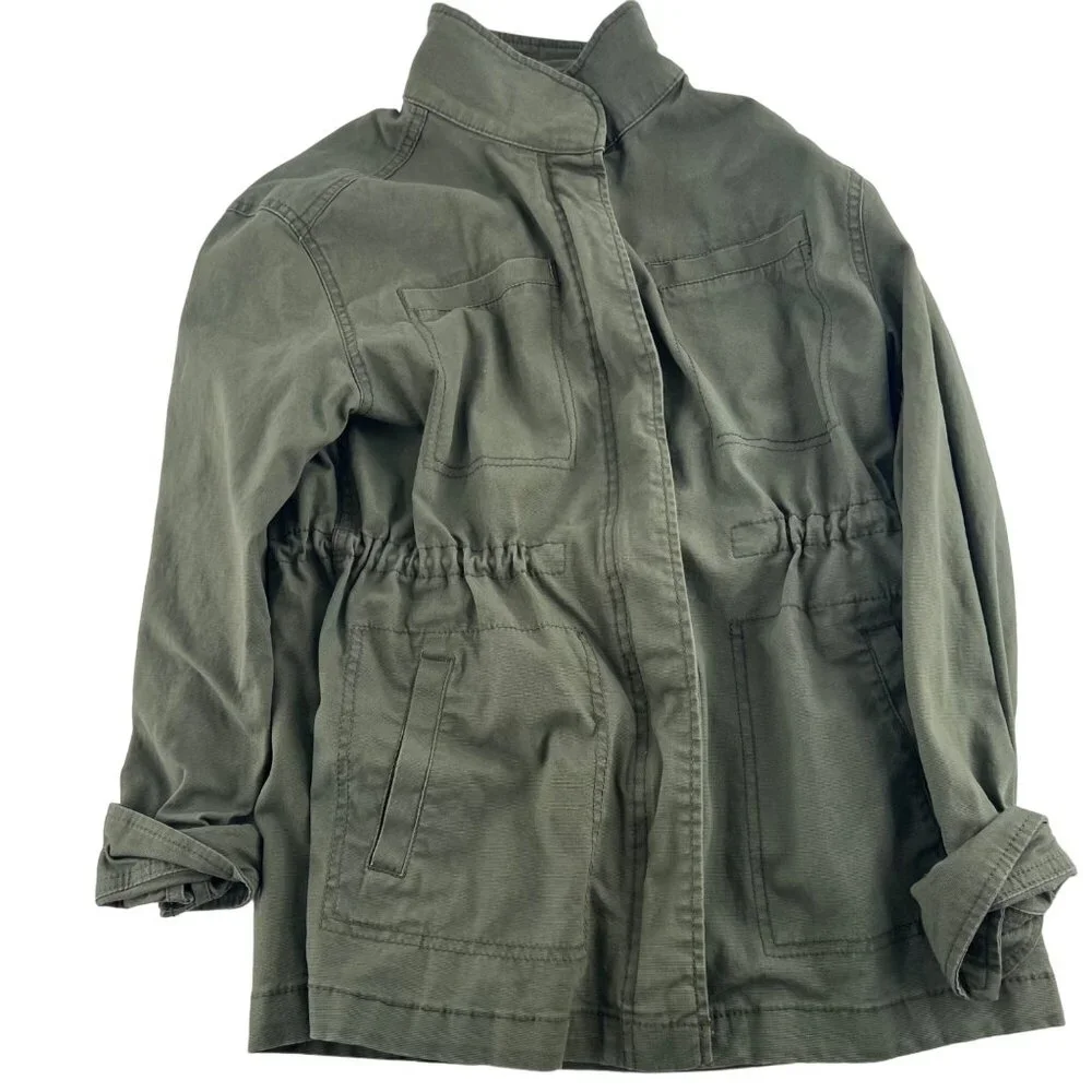 Old Navy Women's Utility Jacket size XS Army Olive Green‎